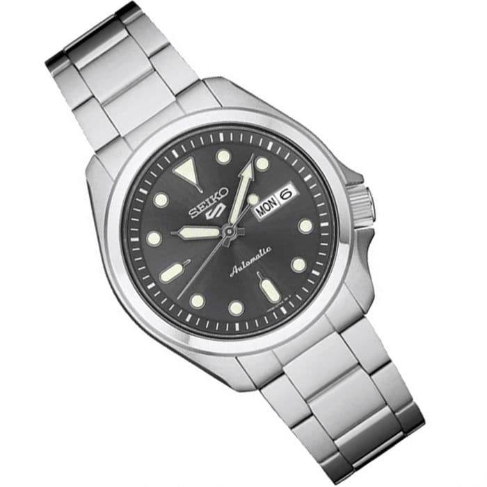 NEW Seiko 5 Sports 100M Automatic Men's Watch Rhodium Grey Dial SRPE51K1 - Diligence1International