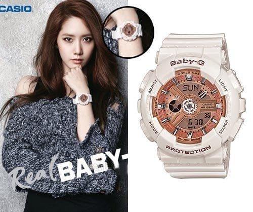 Casio Baby-G BA110 Series Analog-Digital White x Rose Gold Dial Watch BA110-7A1DR - Diligence1International