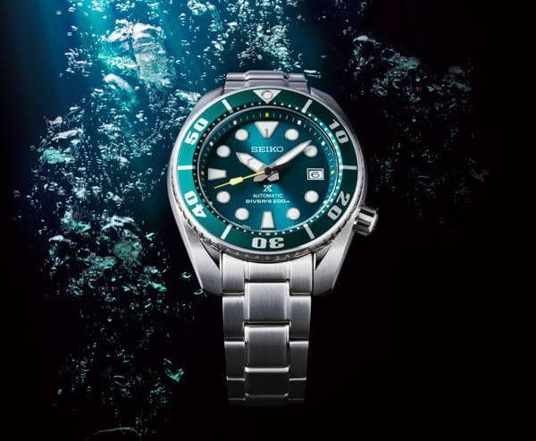 Seiko JDM JAPAN MADE Green Hulk Sumo Diver's Men's Stainless Steel Watch SZSC004 - Diligence1International