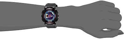 Casio Baby-G BA110 Series Anadigi Neon Color Black x Multicolor Dial Watch BA112-1ADR - Diligence1International