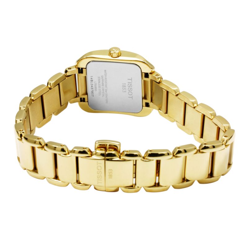 Tissot Swiss Made T-Wave Stylist-T Ladies' MOP Gold Plated Watch T02.5.285.82 - Diligence1International