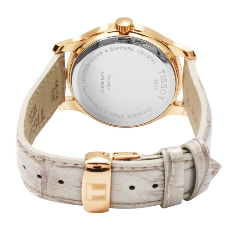 Tissot Swiss Made T-Trend Tradition Ladies' MOP Leather Strap Watch T0632103711700 - Diligence1International