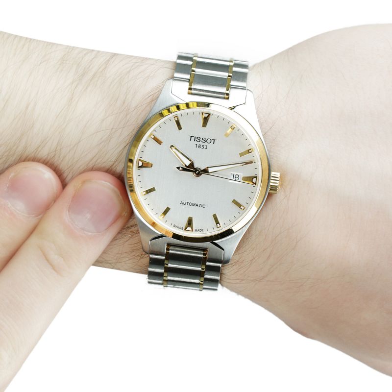 Tissot Swiss Made T-Classic Tempo Automatic 2 Tone Gold Plated Men's Watch T0604072203100 - Diligence1International
