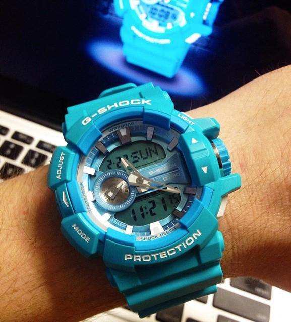 Casio G-Shock Big Case Analog-Digital Baby Blue Watch GA400A-2ADR - Diligence1International