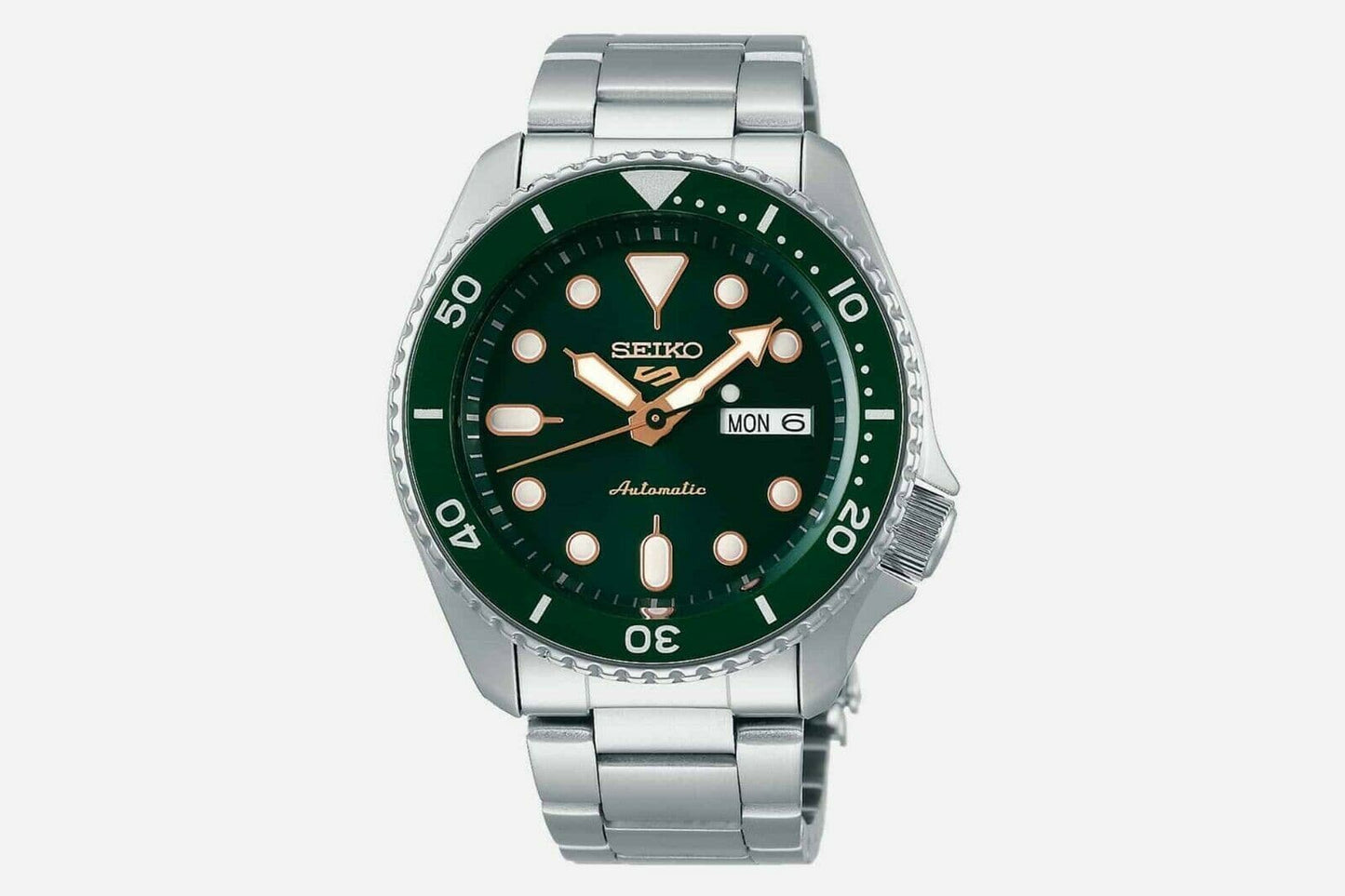 Seiko 5 Sports 100M Automatic Men's Watch FORREST Green Bezel Dial SRPD63K1