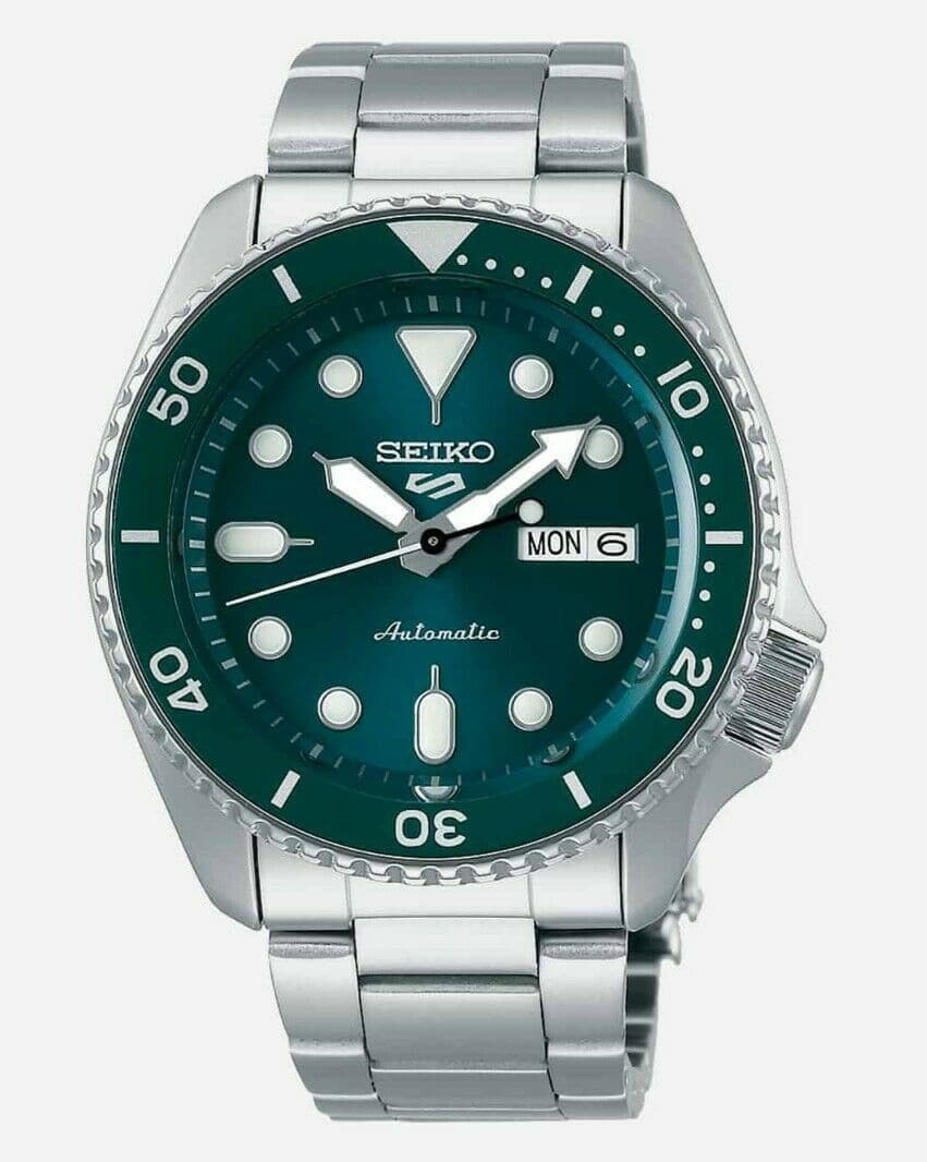 Seiko 5 Sports 100M Automatic Men's Watch HULK Green Bezel Dial SRPD61K1