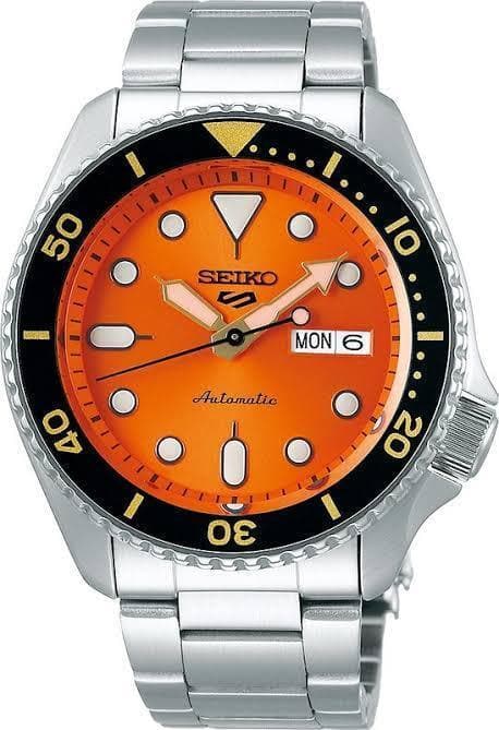 Seiko 5 Sports 100M Automatic Men's Watch Orange Dial SRPD59K1