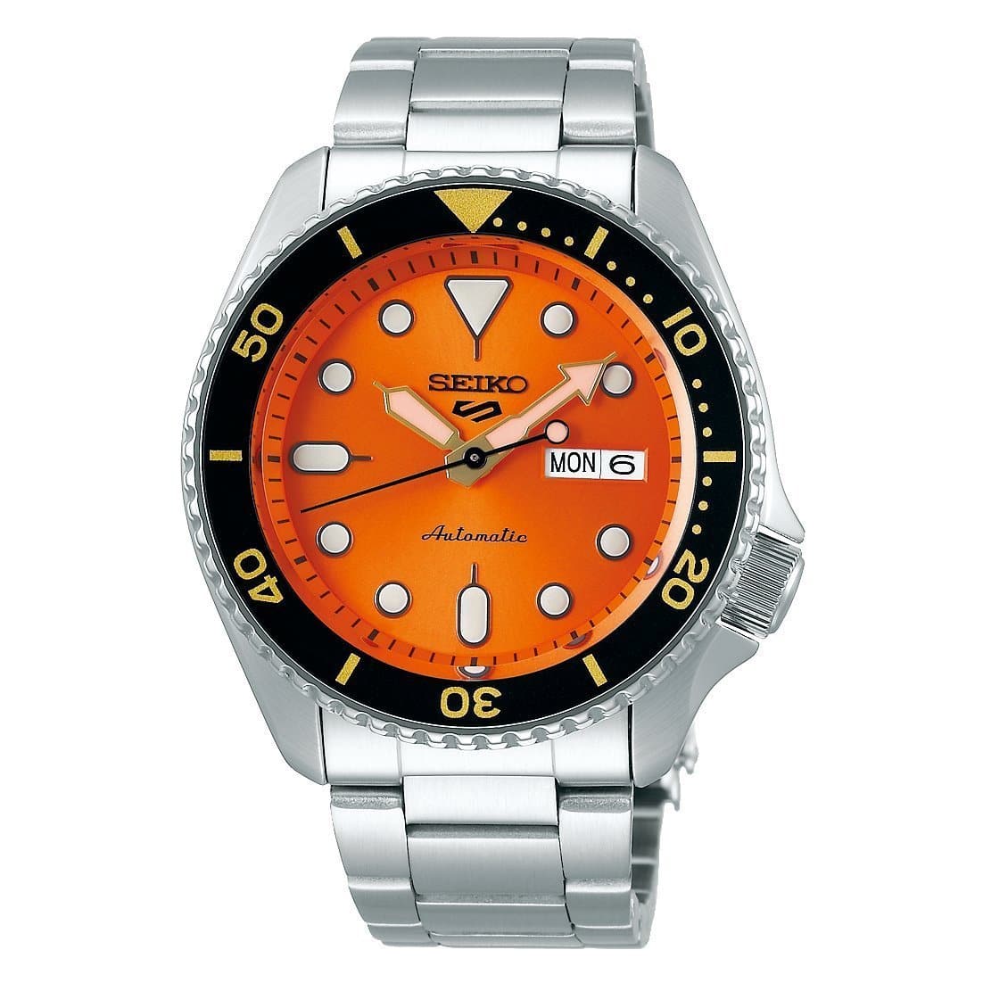 Seiko 5 Sports 100M Automatic Men's Watch Orange Dial SRPD59K1