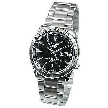 Seiko 5 Classic 50M Automatic Black Dial Men's Stainless Watch SNKE01K1