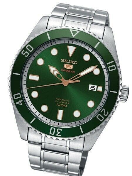 Seiko 5 Sports 100M Automatic Men's Watch Green Dial SRPB93K1
