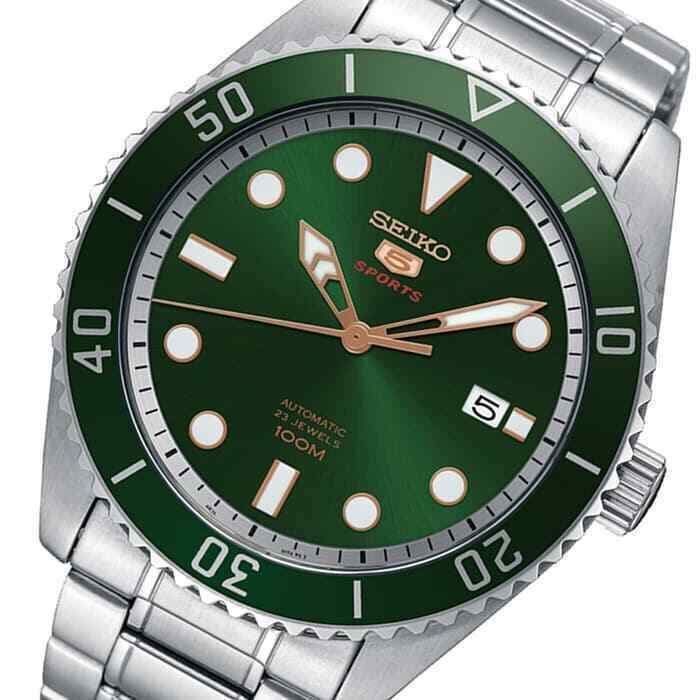 Seiko 5 Sports 100M Automatic Men's Watch Green Dial SRPB93K1