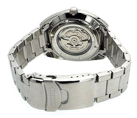 Seiko 5 Sports 100M Black Helmet Turtle Automatic Men's Stainless Steel Watch SRPB19K1