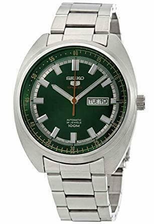 Seiko 5 Sports 100M Green Helmet Turtle Automatic Men's Stainless Steel Watch SRPB13K1
