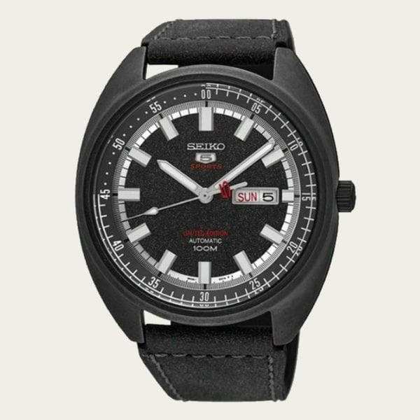 Seiko 5 Sports Black Dial Limited Edition Helmet Turtle Automatic Men's Watch SRPB73K1