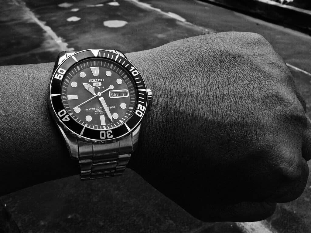 Seiko 5 Sports Black Sea Urchin Automatic Men's Watch SNZF17K1