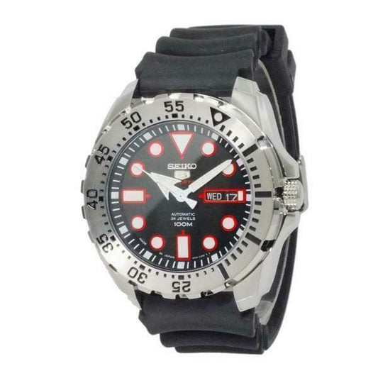 Seiko 5 Sports Japan Made Black Dial Mini Baby Monster Men's Watch SRP601J1