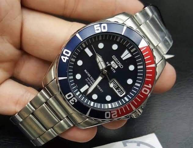 Seiko 5 Sports Pepsi Sea Urchin Automatic Men's Watch SNZF15K1