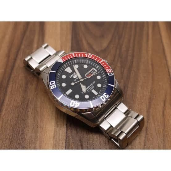 Seiko 5 Sports Pepsi Sea Urchin Automatic Men's Watch SNZF15K1