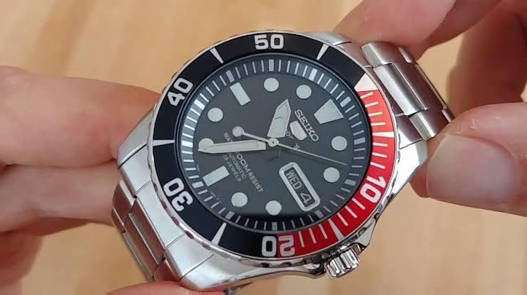 Seiko 5 Sports Pepsi Sea Urchin Automatic Men's Watch SNZF15K1