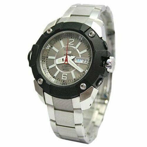 Seiko 5 Sports Pro Diver's Men's Grey Dial Stainless Strap Watch SKZ259K1