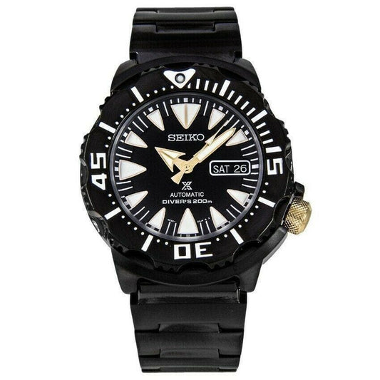 Seiko Black Monster Gen 2 200M Diver's Men's Watch SRP583K1