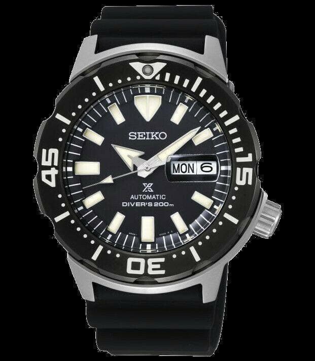 Seiko Black Monster Gen 4 Diver's 200M Men's Rubber Strap Watch SRPD27K1