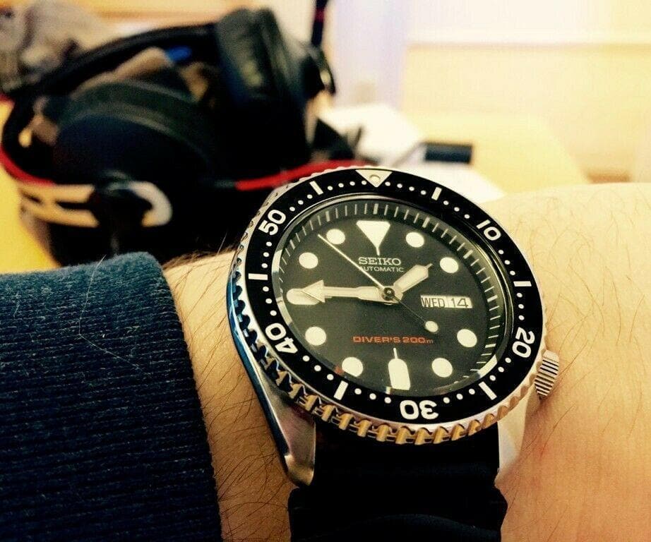 Seiko Skx Seiko Black Bracelet Watch Seiko Black SKX 200M Diver's