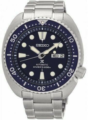 Seiko Blue Turtle Prospex Diver's Men's Stainless Steel Strap Watch SRP773K1