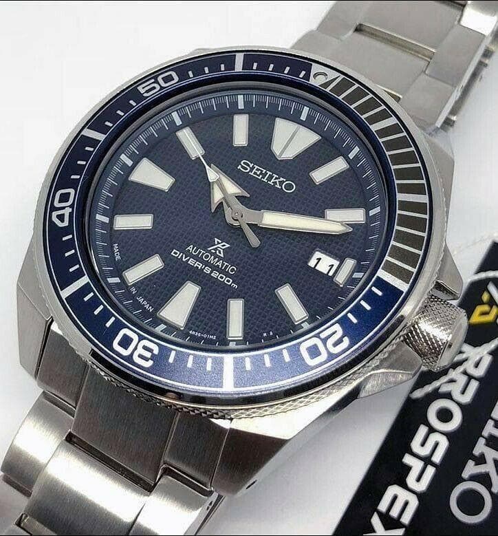 Seiko Japan Made Blue Samurai 200M Diver's Men's Watch SRPB49J1