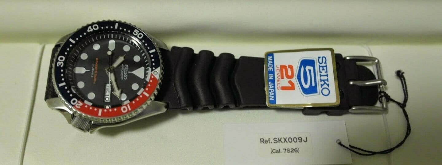 Seiko Japan Made Pepsi SKX 200M Diver's Men's Watch SKX009J1