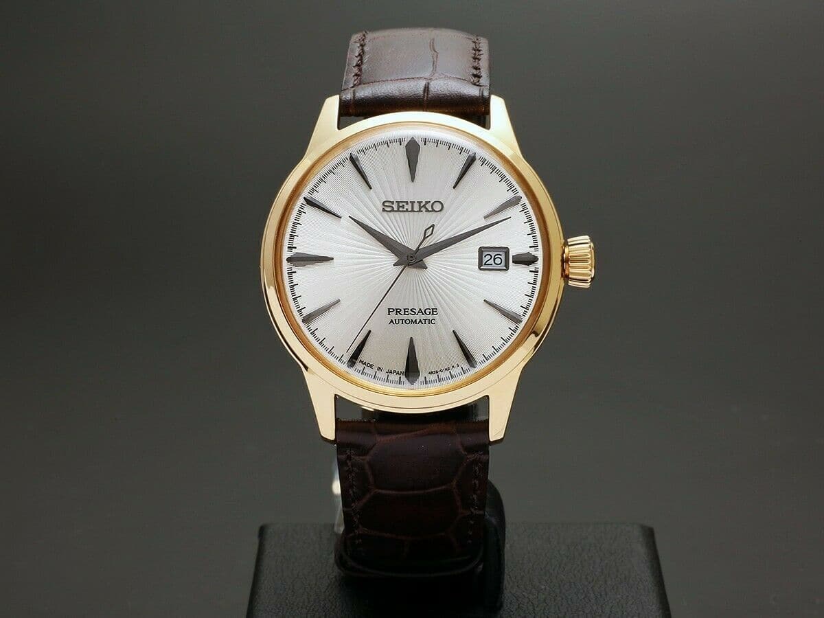Seiko Japan Made Presage Cocktail Margarita Men's Leather Strap Watch SRPB44J1