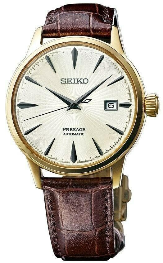 Seiko Japan Made Presage Cocktail Margarita Men's Leather Strap Watch SRPB44J1