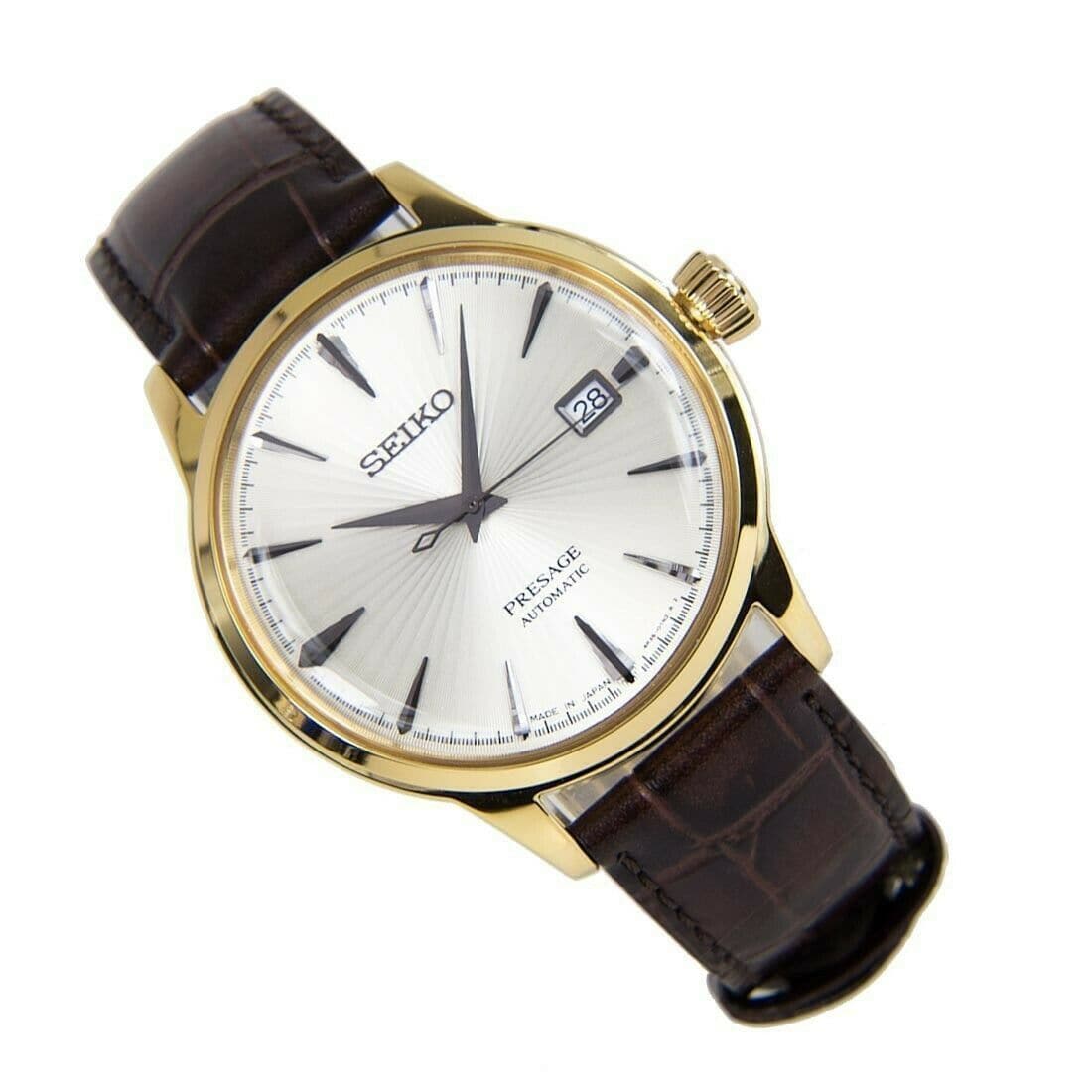 Seiko Japan Made Presage Cocktail Margarita Men's Leather Strap Watch SRPB44J1