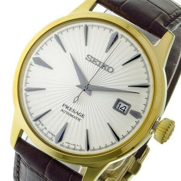 Seiko Japan Made Presage Cocktail Margarita Men's Leather Strap Watch SRPB44J1