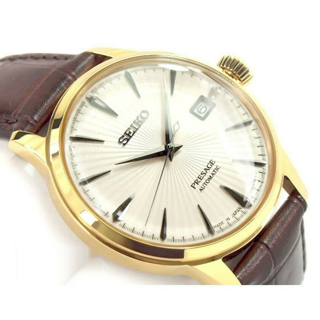 Seiko Japan Made Presage Cocktail Margarita Men's Leather Strap Watch SRPB44J1