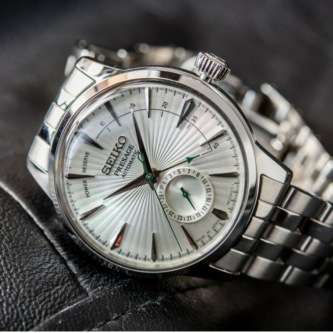 Seiko Japan Made Presage Cocktail Martini Power Reserve Men's Watch SSA341J1