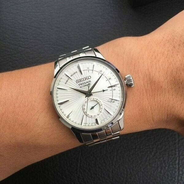 Seiko Japan Made Presage Cocktail Martini Power Reserve Men's Watch SSA341J1
