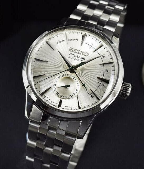 Seiko Japan Made Presage Cocktail Martini Power Reserve Men's Watch SSA341J1