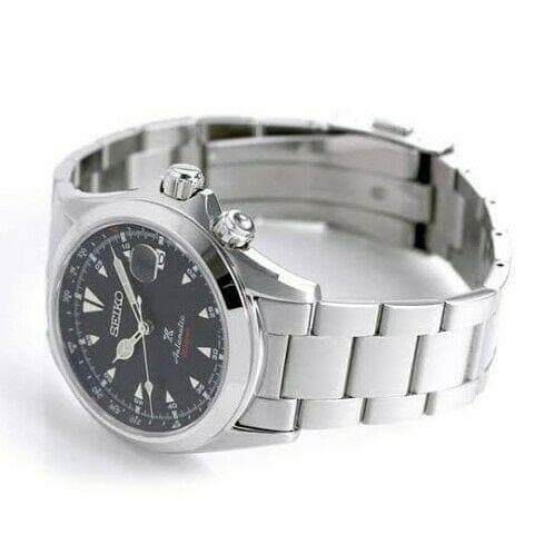 Seiko Japan Made Prospex Alpinist Black Men's Stainless Watch SPB117J1