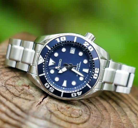 Seiko JDM Blumo Blue Sumo Men's Stainless Steel Watch SBDC033