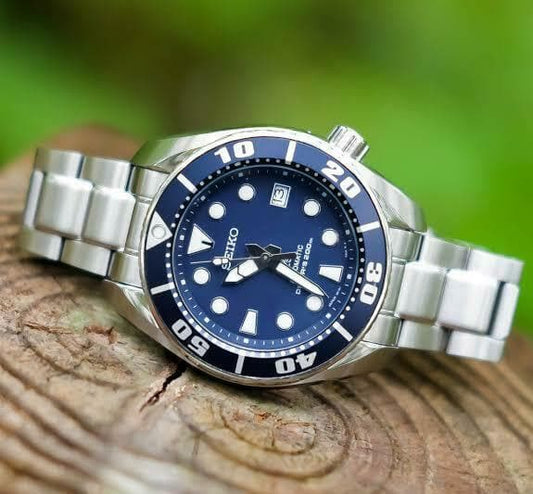 Seiko JDM Blumo Blue Sumo Men's Stainless Steel Watch SBDC033
