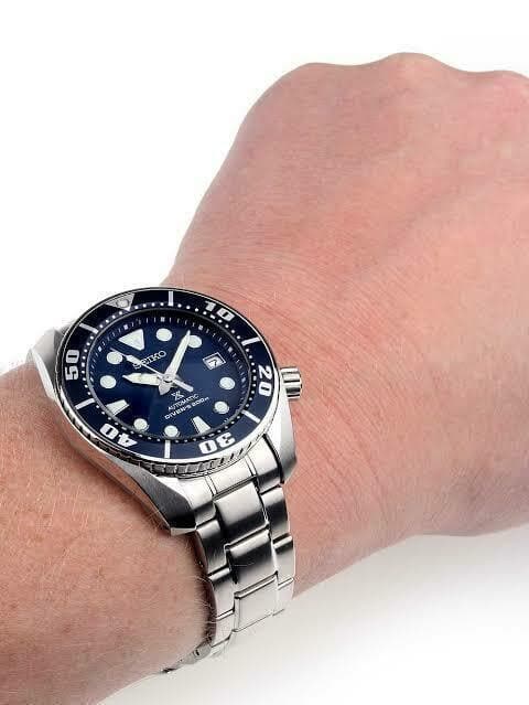 Seiko JDM Blumo Blue Sumo Men's Stainless Steel Watch SBDC033