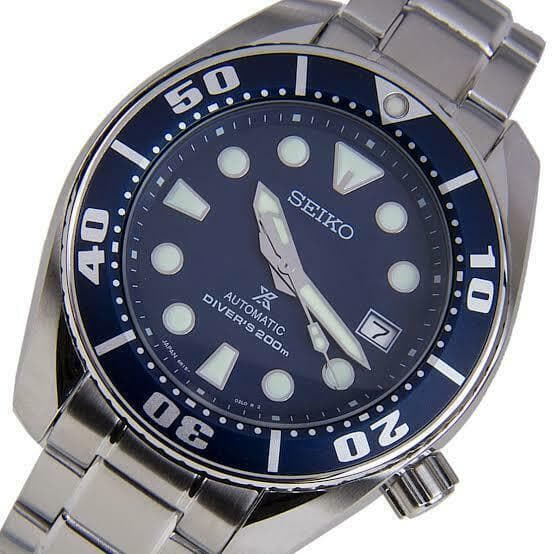 Seiko JDM Blumo Blue Sumo Men's Stainless Steel Watch SBDC033