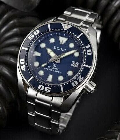 Seiko JDM Blumo Blue Sumo Men's Stainless Steel Watch SBDC033