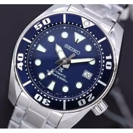 Seiko JDM Blumo Blue Sumo Men's Stainless Steel Watch SBDC033