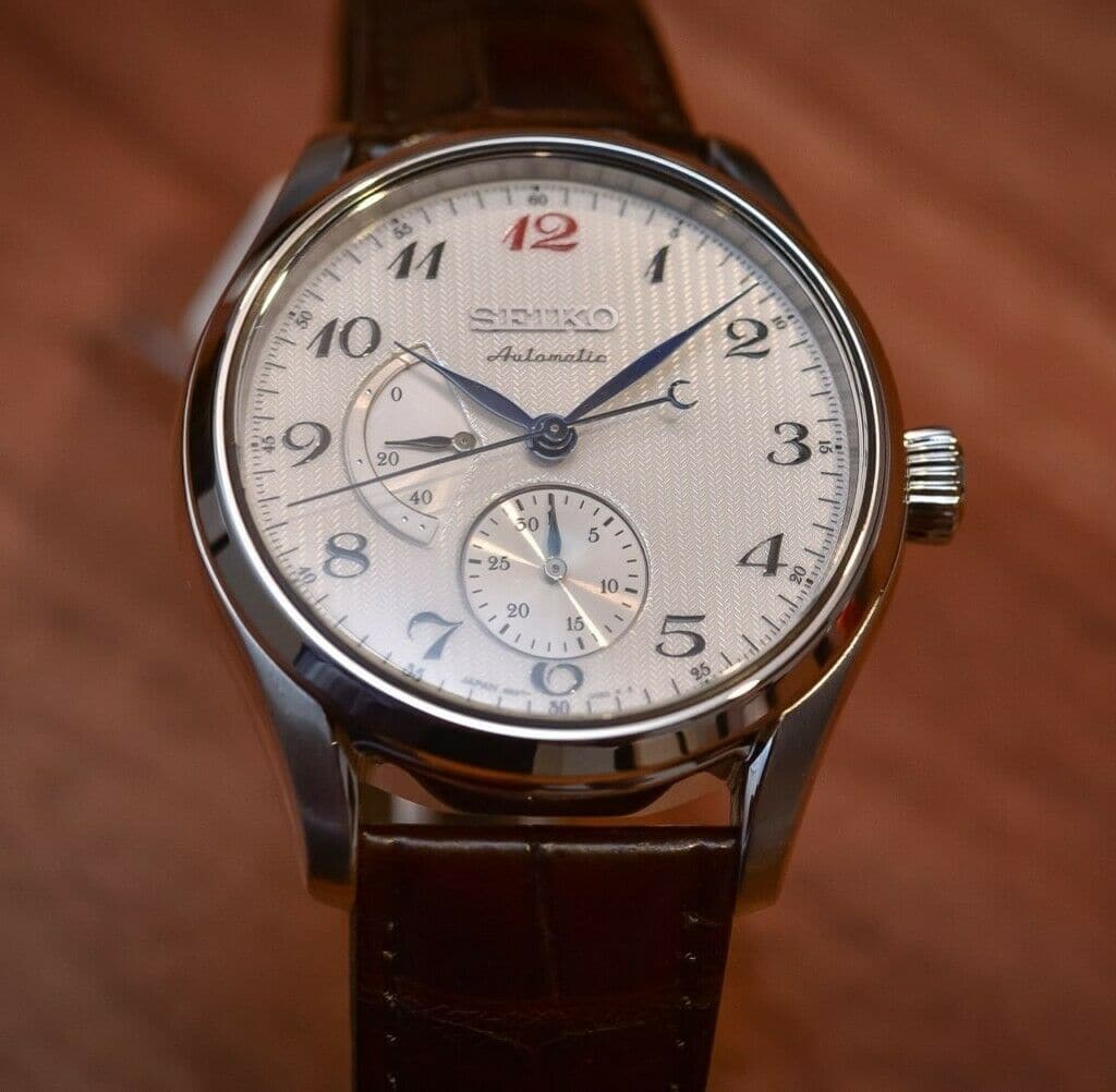 Seiko JDM Pre- Presage w/ Power Reserve Karesansui White Men's Watch SARW025