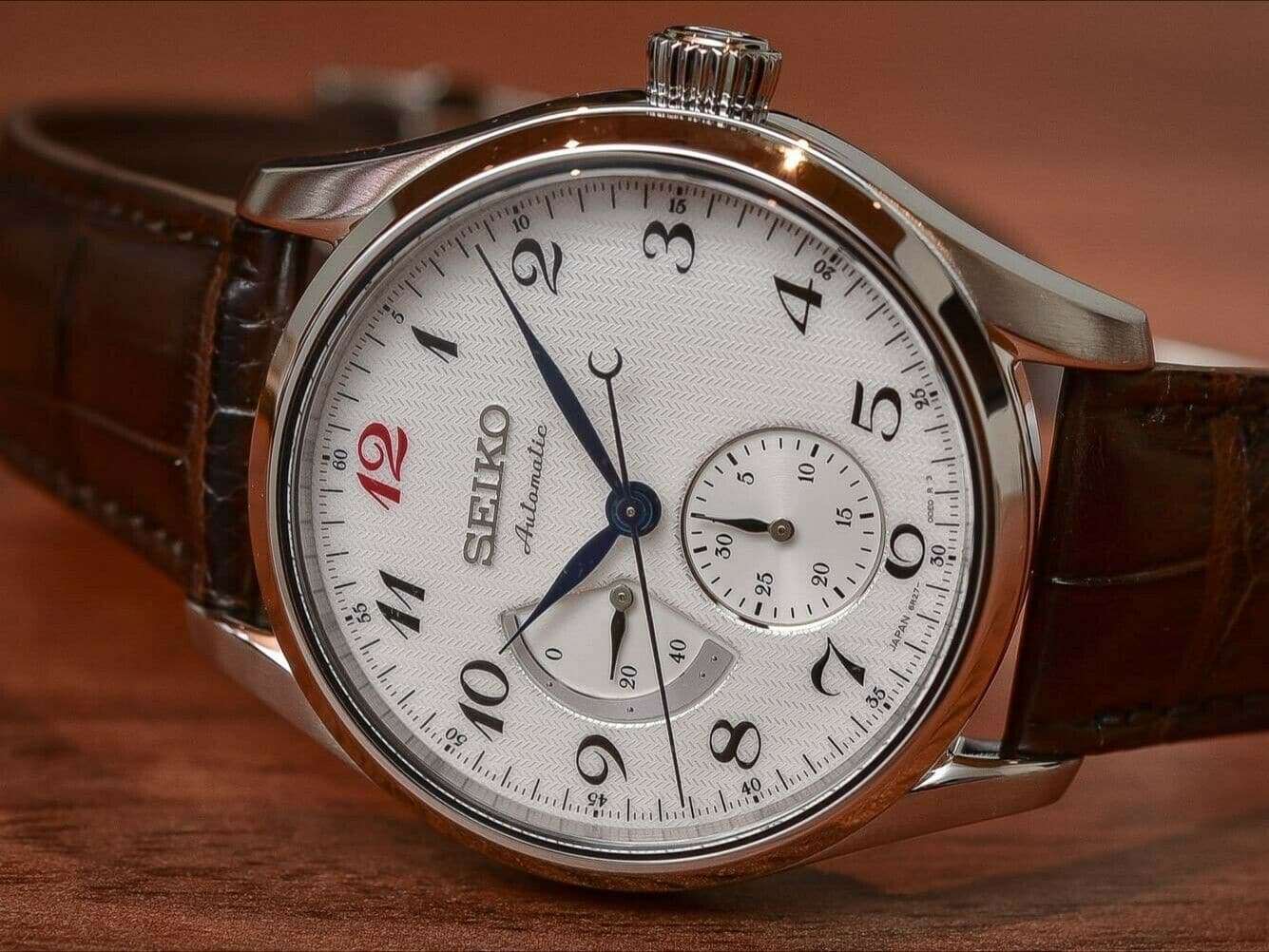 Seiko JDM Pre- Presage w/ Power Reserve Karesansui White Men's Watch SARW025