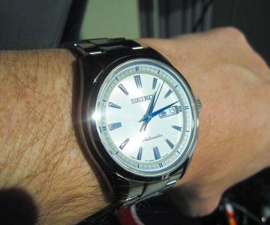 Seiko JDM Pre-Presage Silver Dial Men's Sapphire Glass Watch SARY055