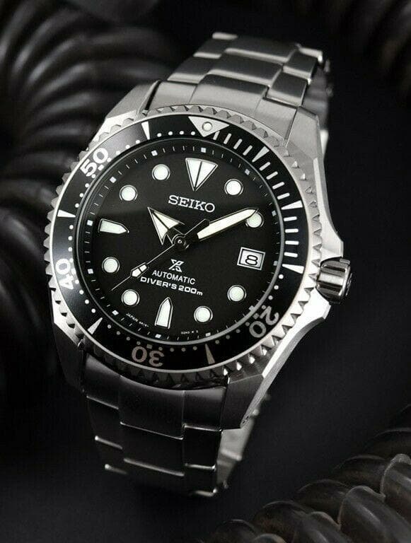 Seiko JDM Prospex Black Shogun Men's Titanium Watch SBDC029