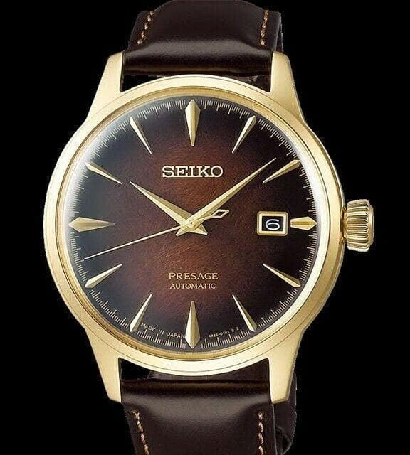 Seiko Limited Edition Presage Dark Brown Old Fashioned Men's Watch SRPD36J1